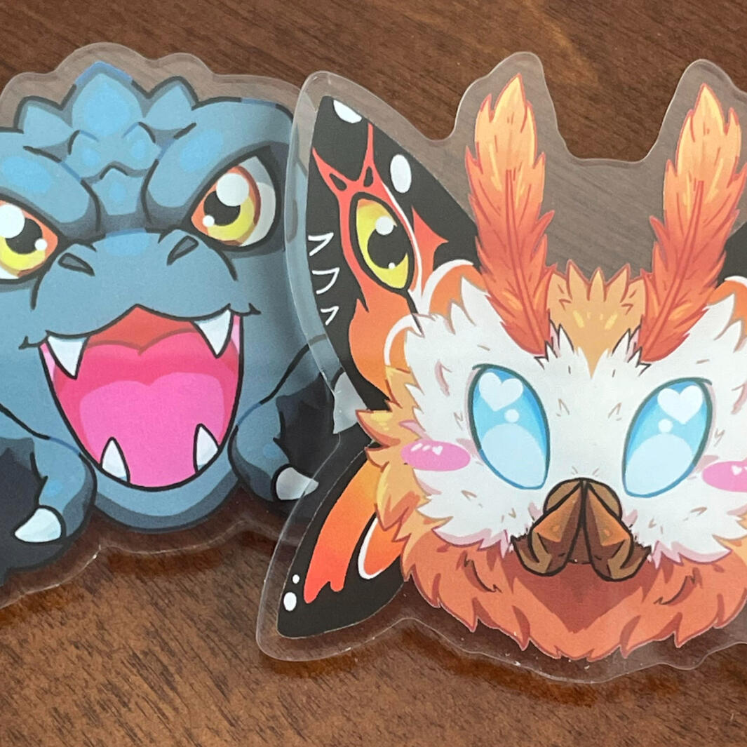 Goji Mothra pins